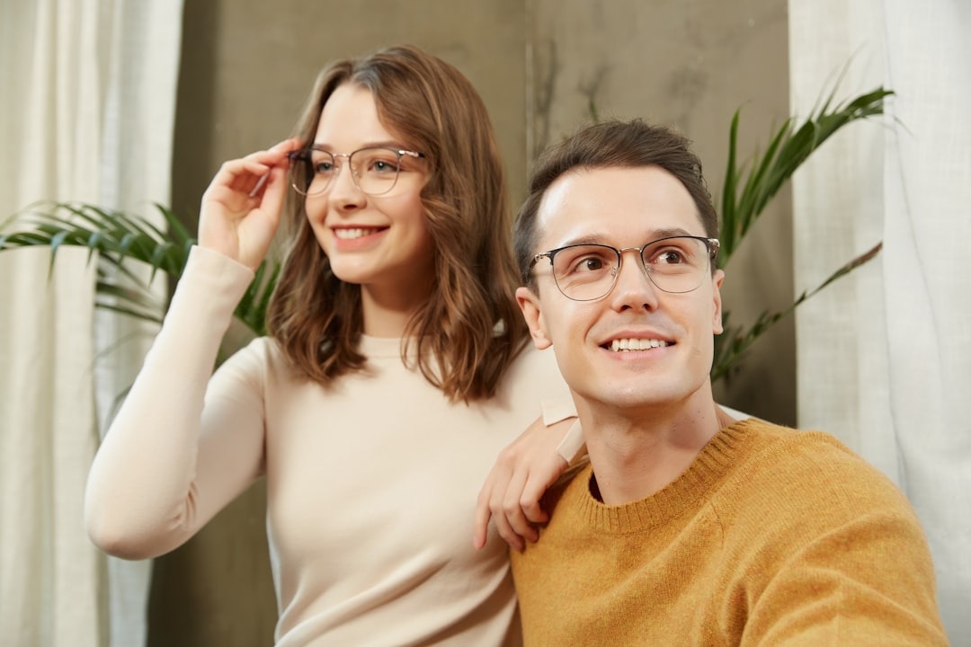 A man and a woman posing for a picture